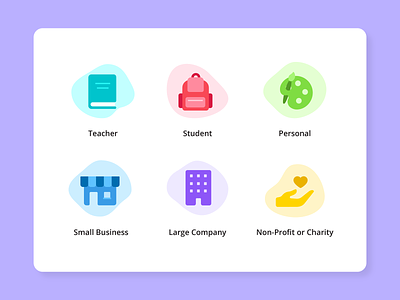 Canva User Journey Icons canva icon icon design iconography illustration product illustration user journey user type vector