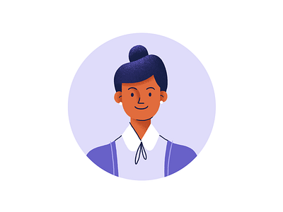 Woman with Hairbun Avatar