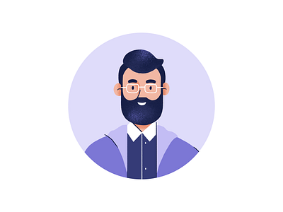 Bearded Guy with Glasses Avatar