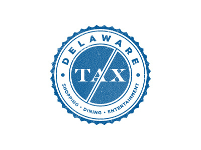 Delaware Tax Free blue delaware free rebound stamp tax