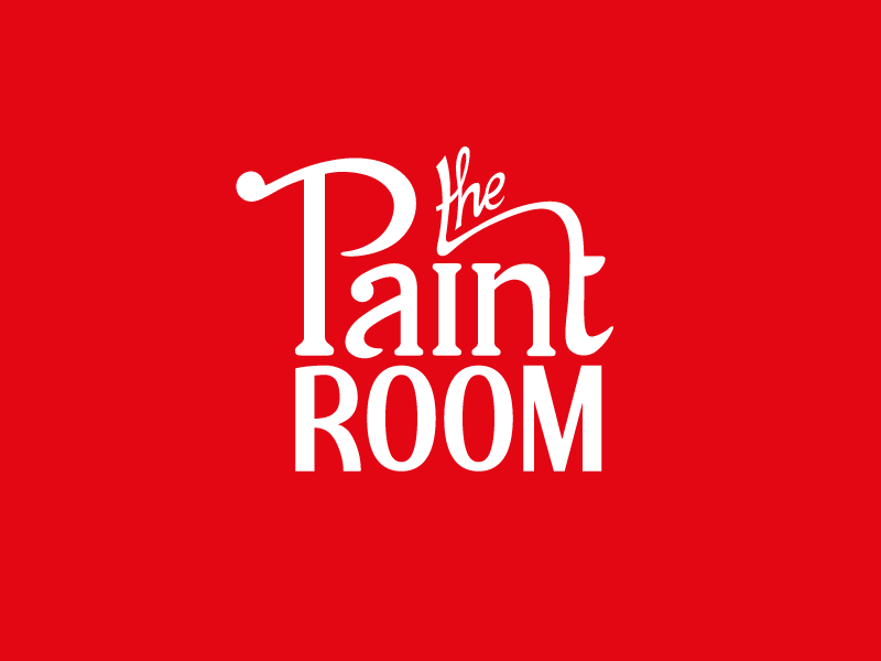 The Paint Room logo hand lettering logo
