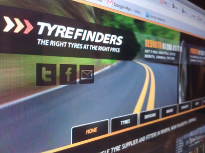 Tyrefinders website updates design screeshot tyrefinders updates web design