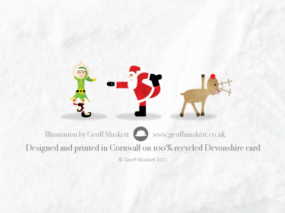 Back of Christmas cards by Geoff Muskett on Dribbble