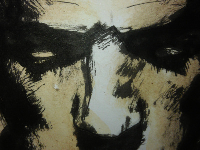 Michael Stipe brush illustration ink michael stipe music pen r.e.m stain tea