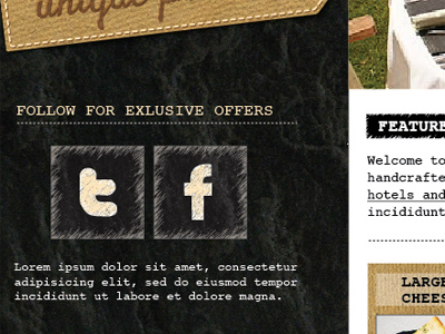 website visual progress2 chalk icons mockup slate tag texture visual webdesign