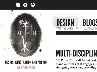 Rebranding black design layout logo pink rebrand texture watercolor web