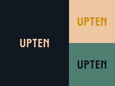 UPTEN Logo apartment art deco branding building calgary design downtown graphic design logo property rental wordmark