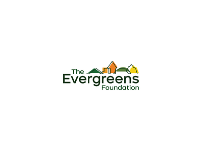 The Evergreens Foundation Logo alberta branding building design graphic design housing logo logotype management non profit not for profit properties senior living seniors wordmark