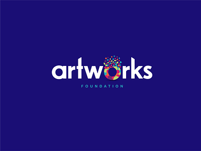 Artworks Foundation Logo alberta artworks branding charity design foundation graphic design logo logotype rebrand wordmark