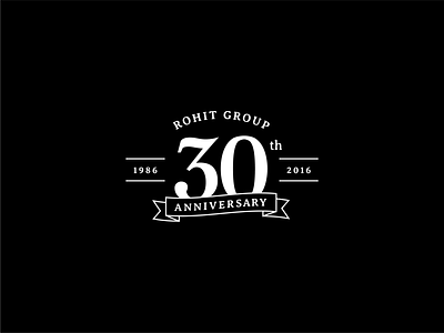 Rohit Group 30th Anniversary Logo 30th anniversary branding design development graphic design homebuilder logo real estate