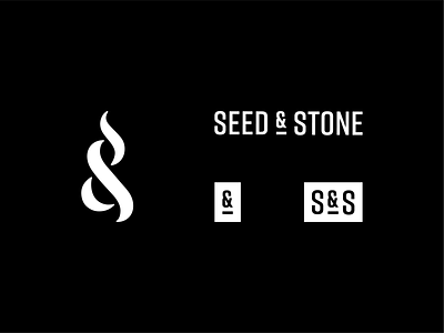 Seed & Stone Logo ampersand branding british columbia cannabis design graphic design logo logotype marijuana retail retailer smoke symbol weed wordmark
