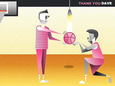 Thank You creative debut dribble illustration illustrator inspiration sketch