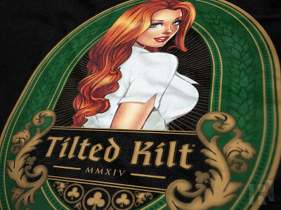 Tilted Kilt: St. Paddy's Day apparel design girl illustration kilt kilt girl beer label shirt t shirt tee tilted kilt