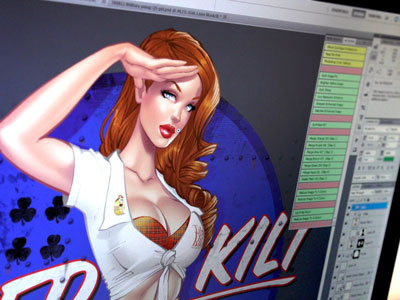 Tilted Kilt Bomber Pinup