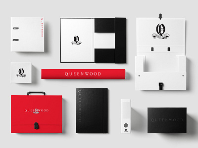 Queenwood Stationery branding
