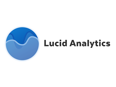 Lucid Analytics analytics branding icon logo reporting shadow