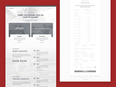 Auto Logistics Wireframes