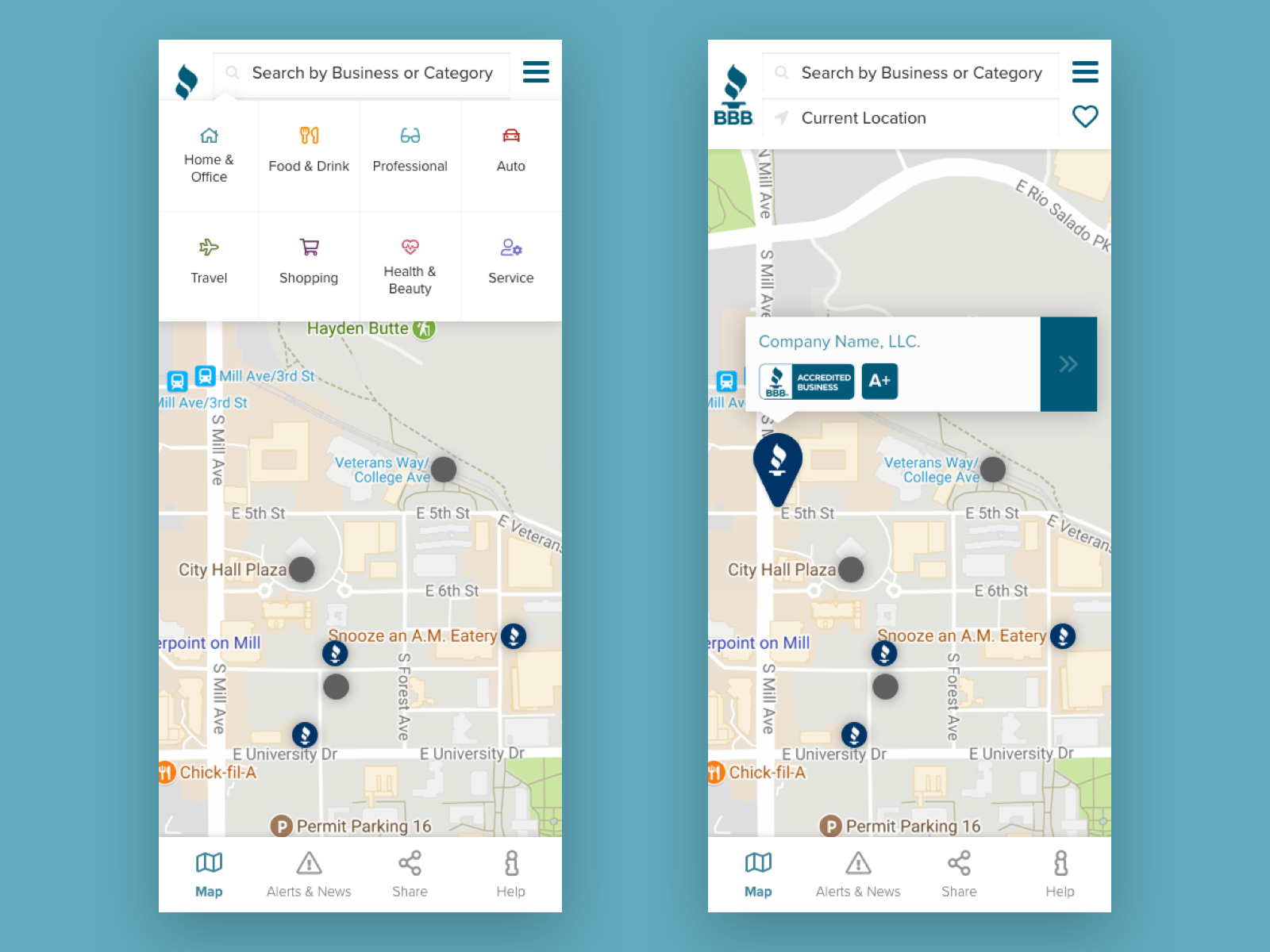 BBB Business Search App By Lauren Jordan On Dribbble   Dribbb Bbb 4x 