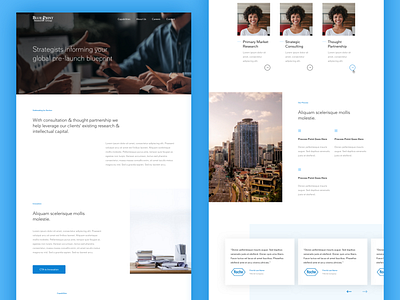 Consulting Group Landing Page