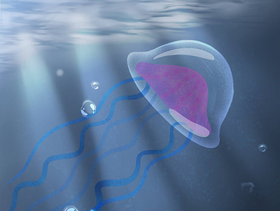Peanut Butter Jellyfish illustration procreate
