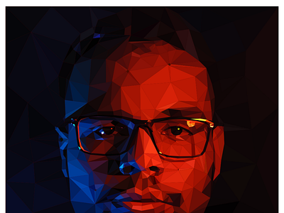 Low poly portrait