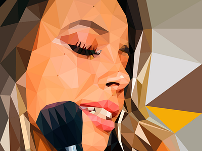 Lowpoly art. she loves makeup she says