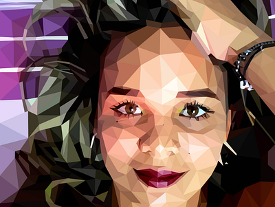 Low poly portrait of leydis_ma design graphic design illustration lowpolyportrait portrait vector