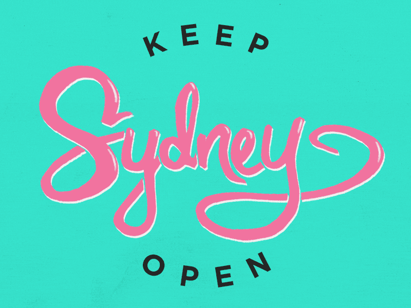Keep Sydney Open animated type gif keep sydney open melbourne sydney typography