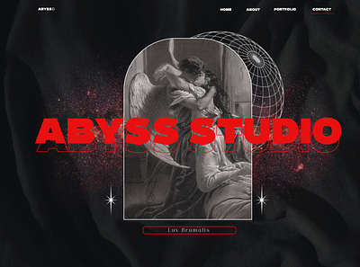 ABYSS STUDIO // CONCEPT BANNER app banner brand brand design branding creative design graphic design minimal minimalist ui ui design web design website