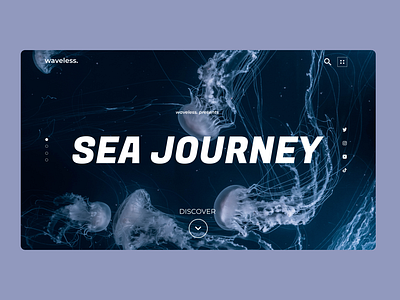 SEA JOURNEY // CONCEPT blue brand design clean creative design inspiration minimalist product product design ui ui design website website design