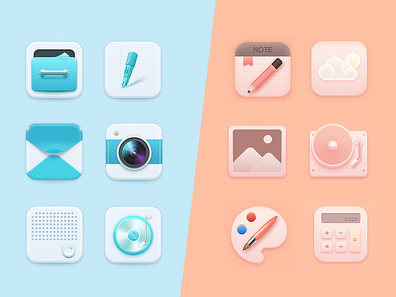 Blue&Pink by Jerry Chen on Dribbble