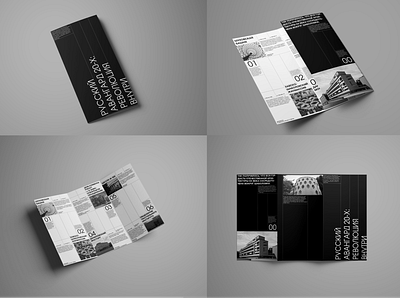 Avant-garde leaflet design graphic design grid leaflet ty typography