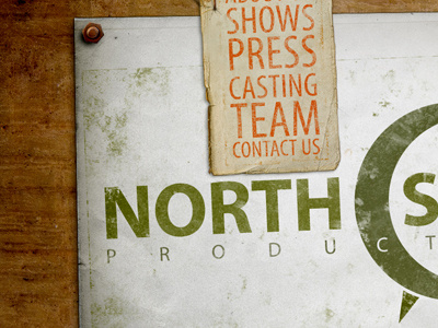 North South Productions branding landing page website design