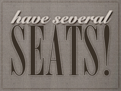 Seats fonts texture