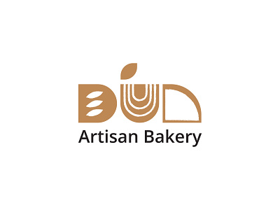 Dún Artisan Bakery Logo Concept abstract artisan bakery branding bread copper logo design minimal simple simple logo sourdough wheat