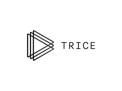 TRICE Logo adobe basic logo black logo black] illustrator logo lined logo logo minimal logo simple logo striped striped logo stroke stroked logo