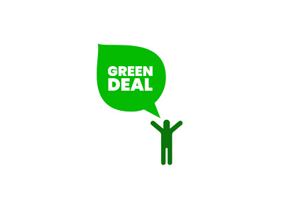 Green Deal Logo abstract branding design eu green green deal greens iconography illu illustration leaf logo logo design man minimal simple simple logo