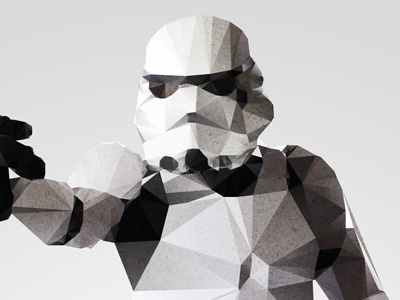 Stormtrooper - Polygon Pixel art illustration lickmystyle pixel polygon star wars stormtrooper triangle