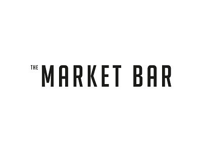 The Market Bar Logo letter logo logo logo design text box text logo typogaphy