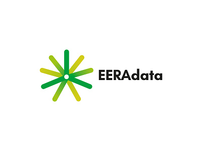 EERAdata Logo abstract abstract shapes circle data green greens lines spinning windmill