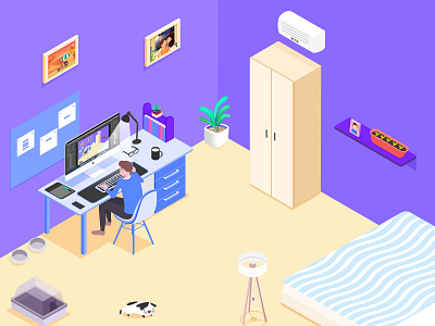 My room illustration