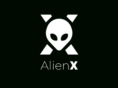 Alien X Logo Design graphic design logo dessign modern logo design monogram logo design