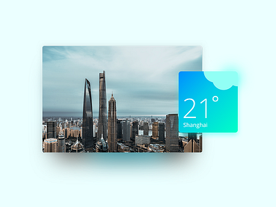 Practice: Weather widget 2 - cloudy cloudy pudong shanghai weather weather report widget