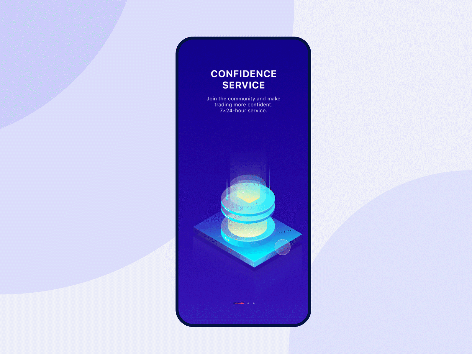 Blockchain onboarding app bank blue building business color data design financial gif gold guide pages illustration ios office onboarding page ui