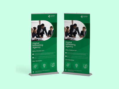 Corporate rollup banner