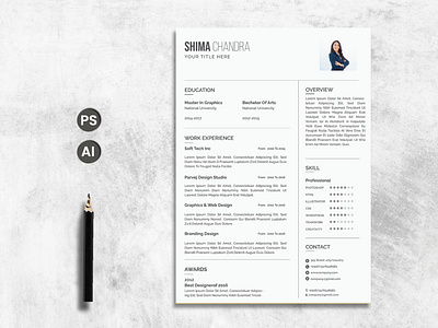 Resume/CV branding cv cv design design graphic design illustration resume resume cv resume design