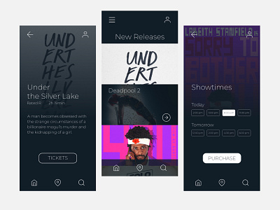 Movie App Mock-Up app design ui ux