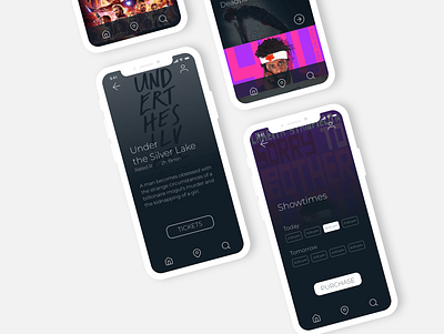 Movie App Mock-Up Part Deux app design ui ux