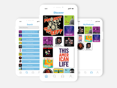 Podcast App Mock-Up