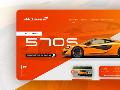McLaren Web Page UI Design